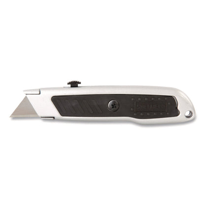 sheffield-retractable-utility-knife-1-25-blade-3-5-plastic-handle-black-gray-gns12243_2