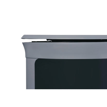 Rubbermaid® Commercial ENHANCE Series Waste Receptacle, Dual Top Hole, 11.5 gal, Metal, Pearl Gray/Umbra Gray (RCP2172846)