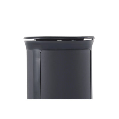 Rubbermaid® Commercial ENHANCE Series Waste Receptacle, Dual Top Hole, 33 gal, Metal, Jet Black Metallic (RCP2172848)