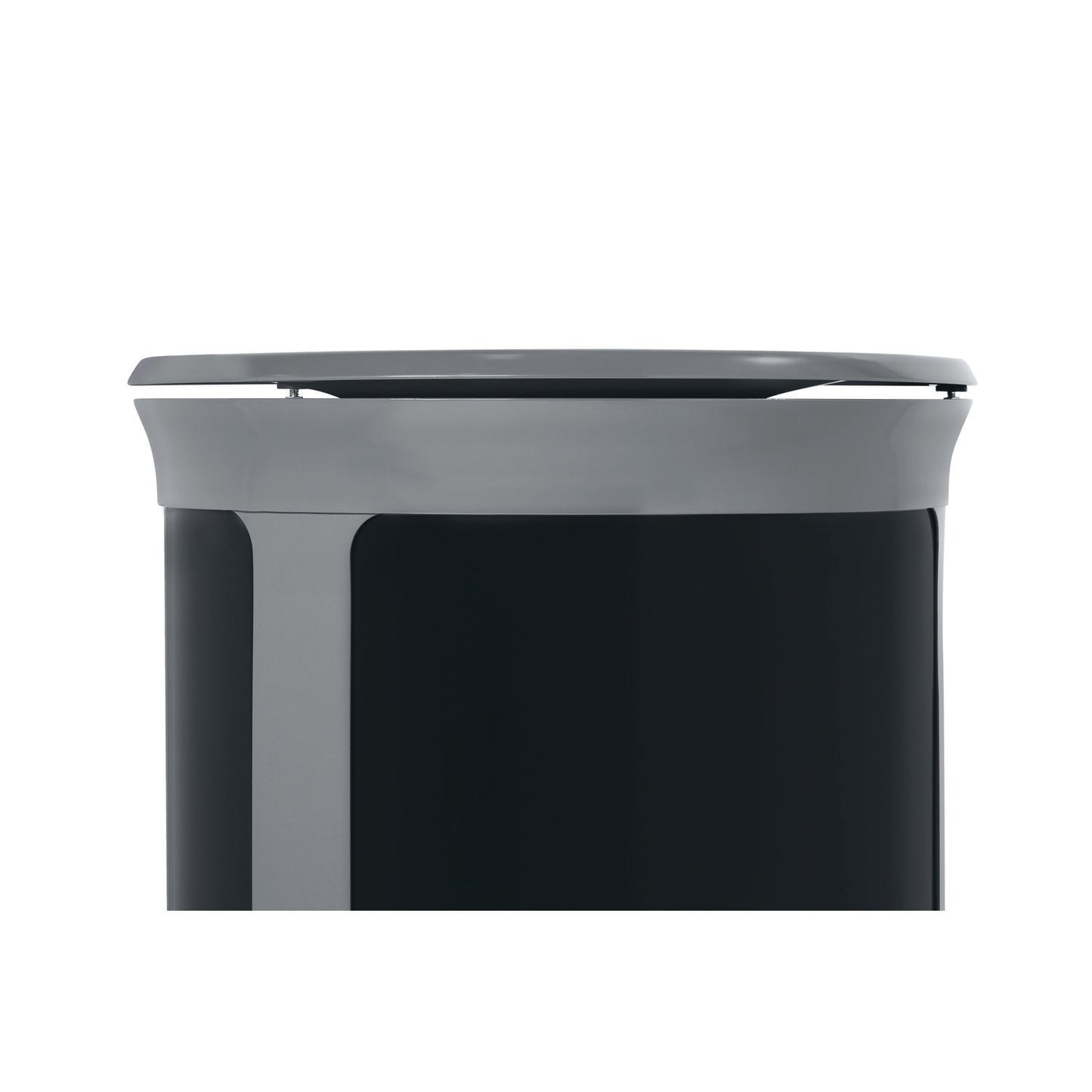 Rubbermaid® Commercial ENHANCE Series Waste Receptacle, 33 gal, Metal, Pearl Gray/Umbra Gray (RCP2172852)