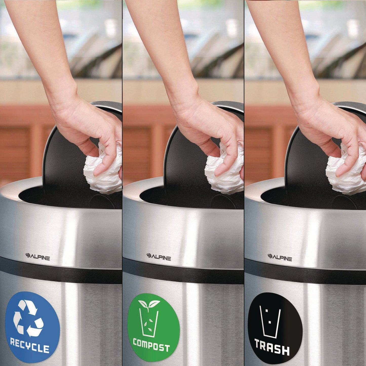 alpine-industries-17-gallon-stainless-steel-indoor-recycling-trash-and-compost-bins-with-swivel-lid-alh47065l1rtco_2