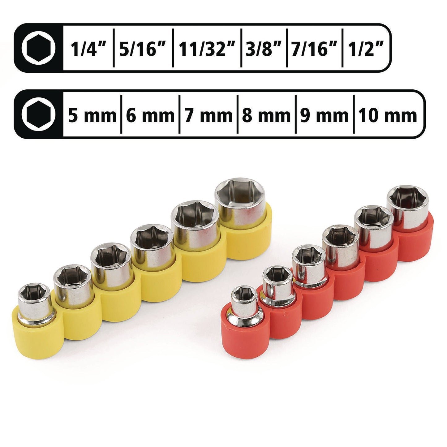 great-neck-r-ratcheting-screw-nut-driver-set-34-piece-hex-phillips-slotted-star-bits-metric-sae-sockets-8-long-yellow-black-handle-gns92018_2