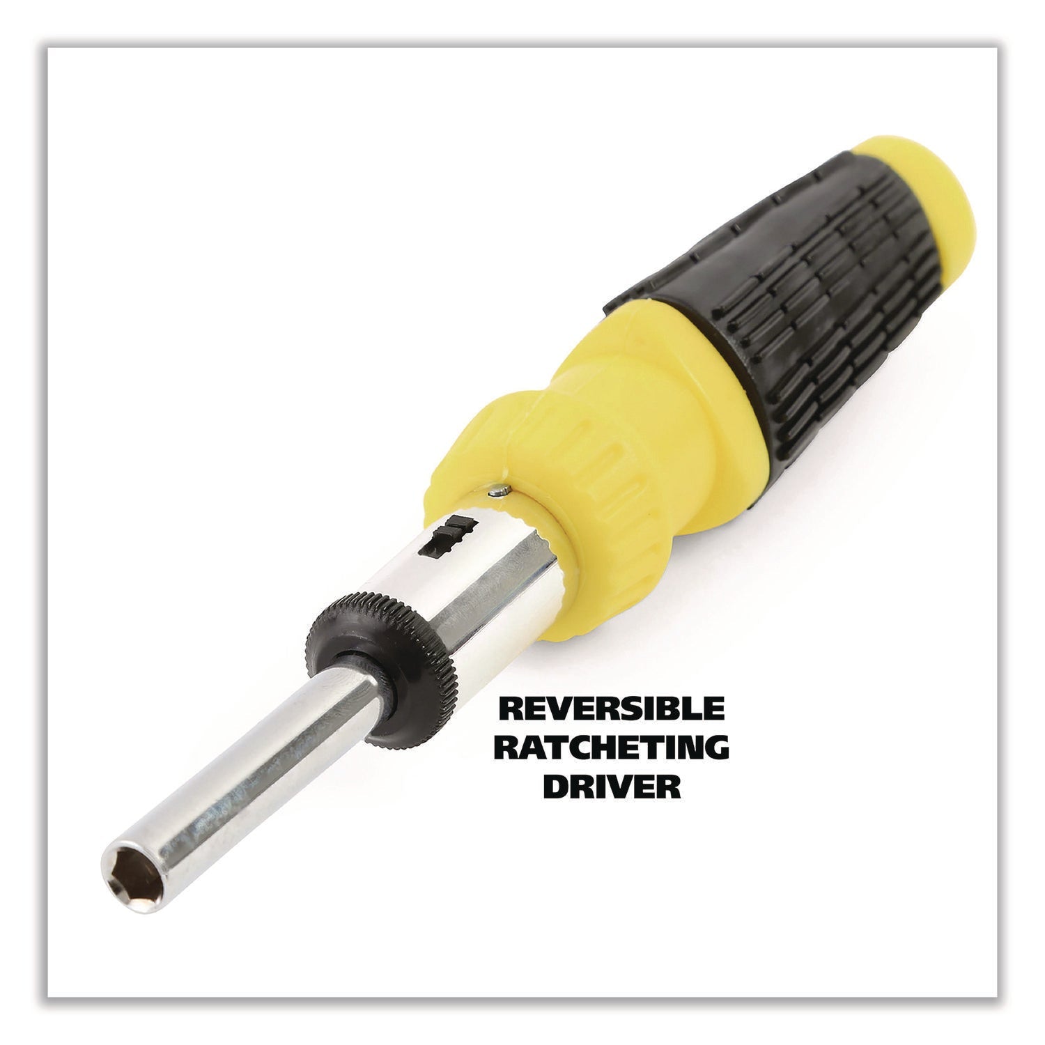 great-neck-r-ratcheting-screw-nut-driver-set-34-piece-hex-phillips-slotted-star-bits-metric-sae-sockets-8-long-yellow-black-handle-gns92018_4