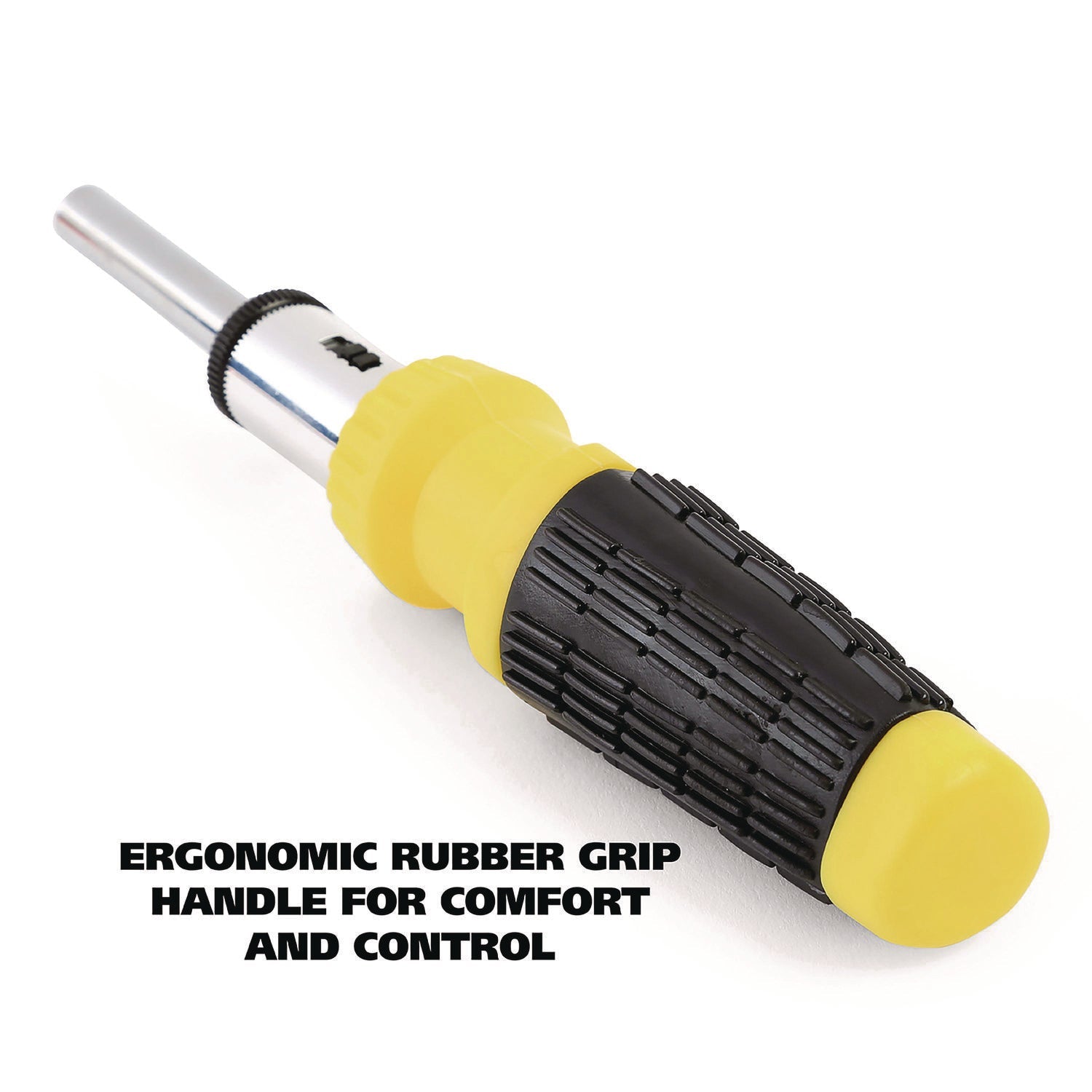 great-neck-r-ratcheting-screw-nut-driver-set-34-piece-hex-phillips-slotted-star-bits-metric-sae-sockets-8-long-yellow-black-handle-gns92018_6
