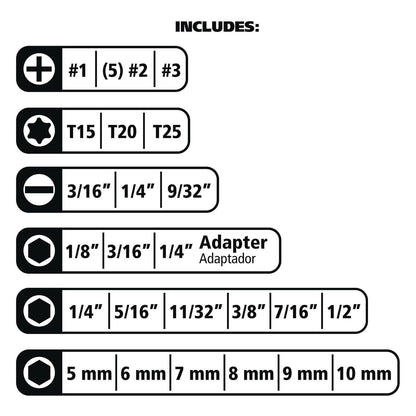 great-neck-r-ratcheting-screw-nut-driver-set-34-piece-hex-phillips-slotted-star-bits-metric-sae-sockets-8-long-yellow-black-handle-gns92018_8