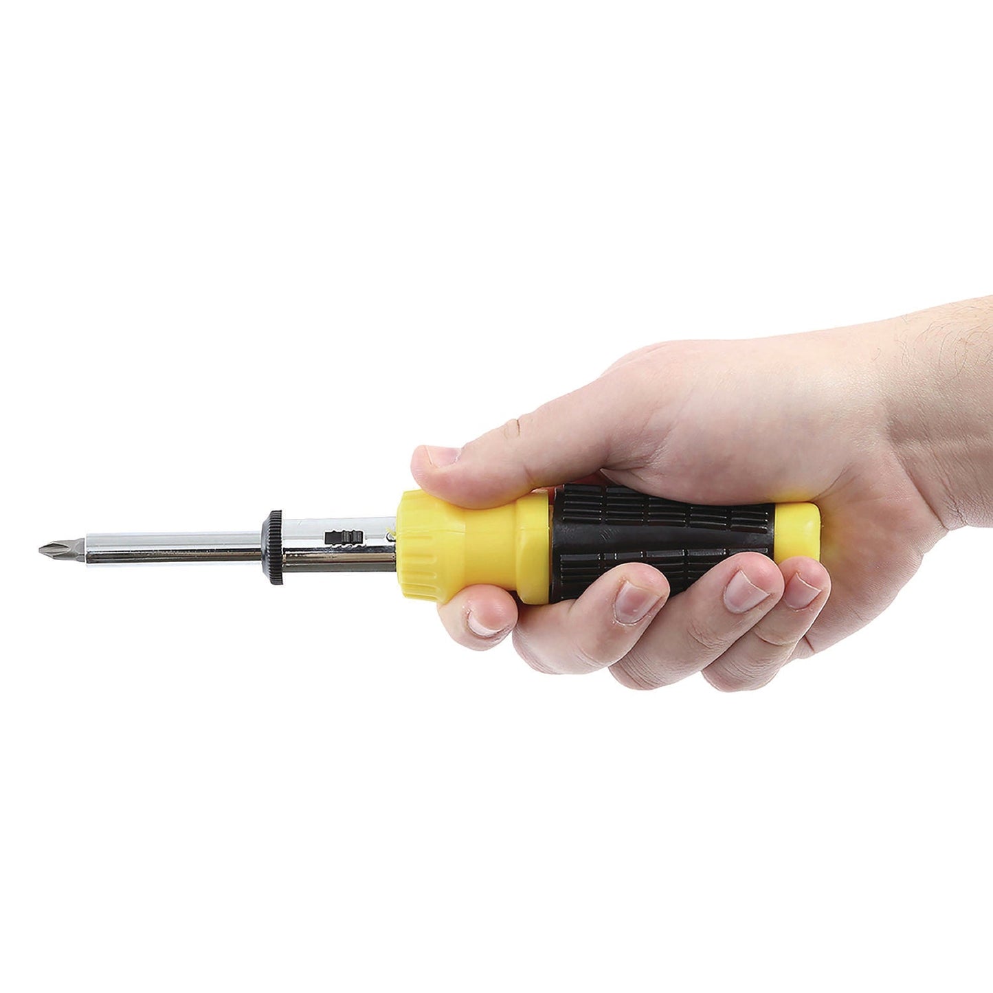 great-neck-r-ratcheting-screw-nut-driver-set-34-piece-hex-phillips-slotted-star-bits-metric-sae-sockets-8-long-yellow-black-handle-gns92018_9