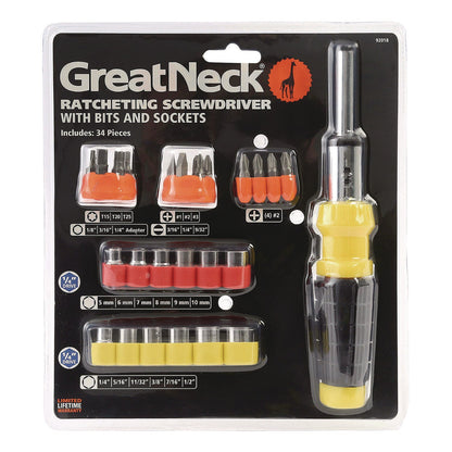 great-neck-r-ratcheting-screw-nut-driver-set-34-piece-hex-phillips-slotted-star-bits-metric-sae-sockets-8-long-yellow-black-handle-gns92018_11