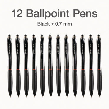 tops-pentonic-retractable-ballpoint-pen-fine-0-7-mm-black-ink-black-barrel-12-pack-pnt12120_2
