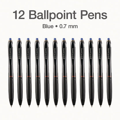 tops-pentonic-retractable-ballpoint-pen-fine-0-7-mm-blue-ink-blue-barrel-12-pack-pnt12123_2