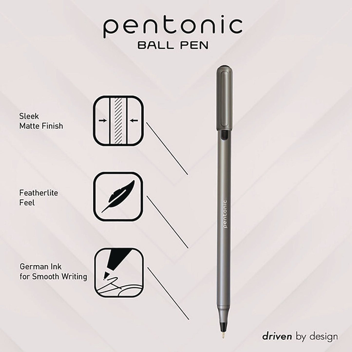 tops-pentonic-medium-point-ballpoint-pen-1-mm-assorted-ink-colors-charcoal-gray-barrel-25-pack-pnt12127_2