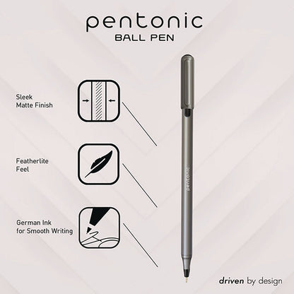 tops-pentonic-medium-point-ballpoint-pen-1-mm-assorted-ink-colors-charcoal-gray-barrel-25-pack-pnt12127_2