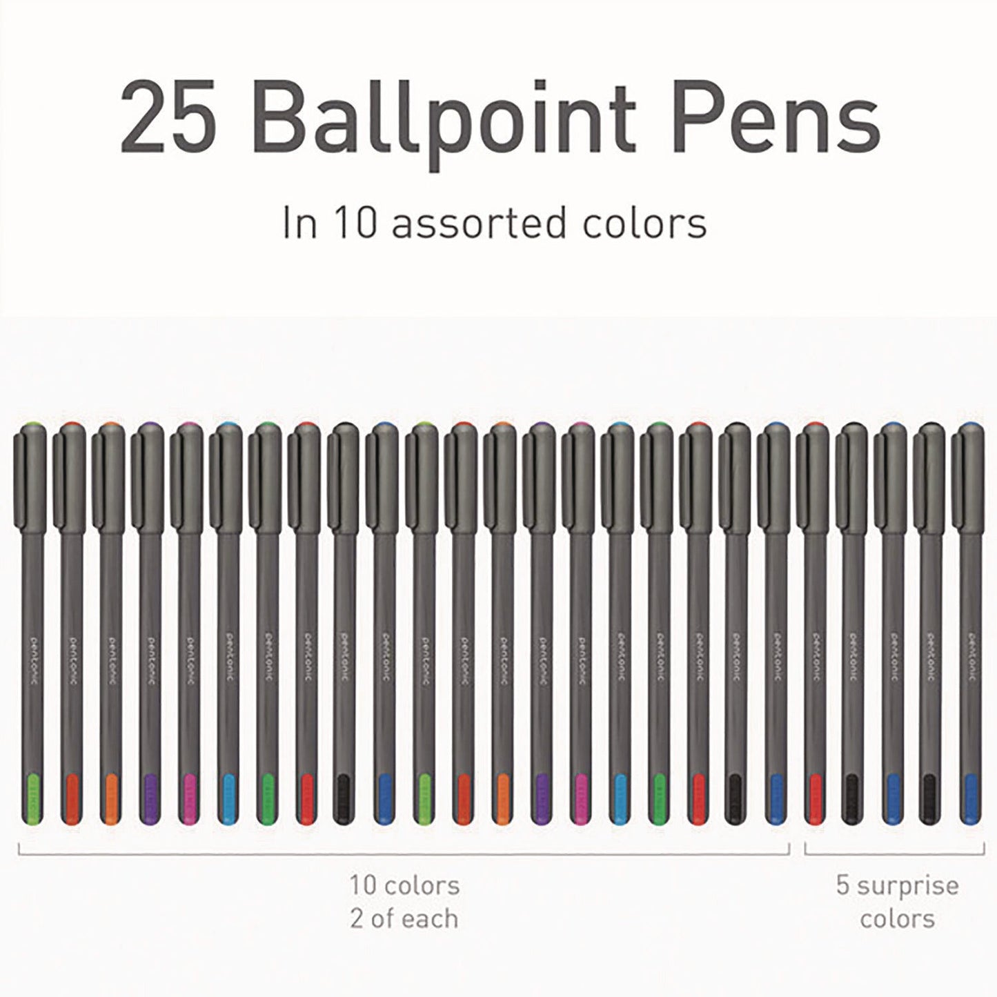 tops-pentonic-medium-point-ballpoint-pen-1-mm-assorted-ink-colors-charcoal-gray-barrel-25-pack-pnt12127_3