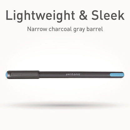 tops-pentonic-medium-point-ballpoint-pen-1-mm-assorted-ink-colors-charcoal-gray-barrel-25-pack-pnt12127_5