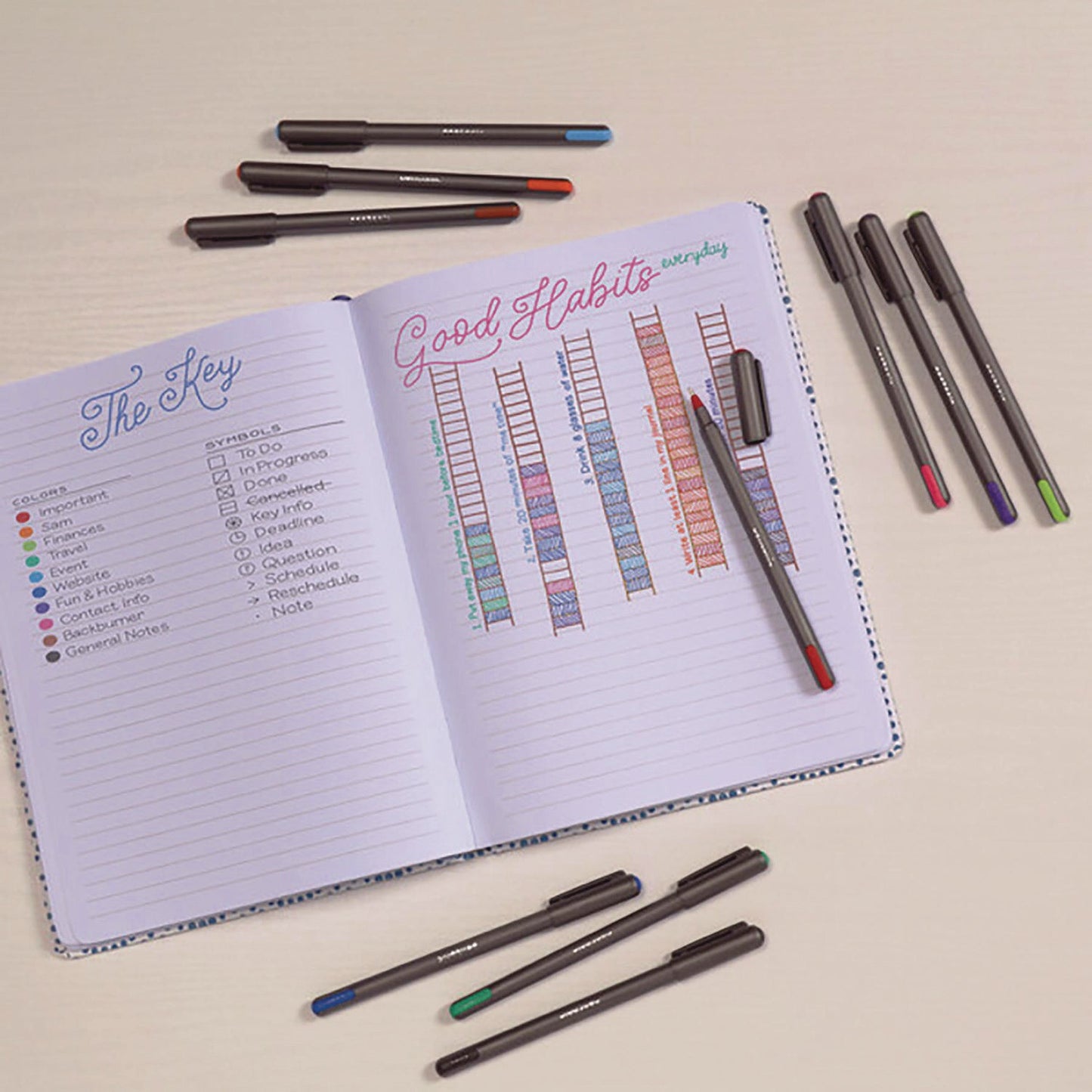 tops-pentonic-medium-point-ballpoint-pen-1-mm-assorted-ink-colors-charcoal-gray-barrel-25-pack-pnt12127_7
