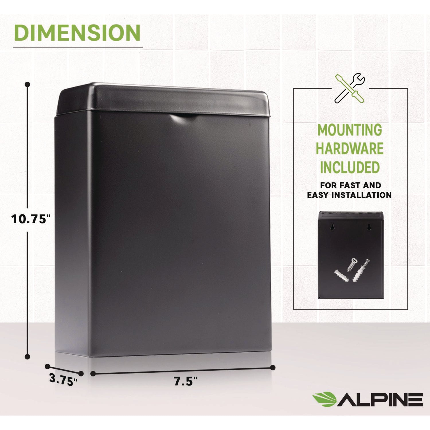 alpine-industries-stainless-steel-wall-mounted-sanitary-napkin-receptacle-black-alhalp451ssbblk_2
