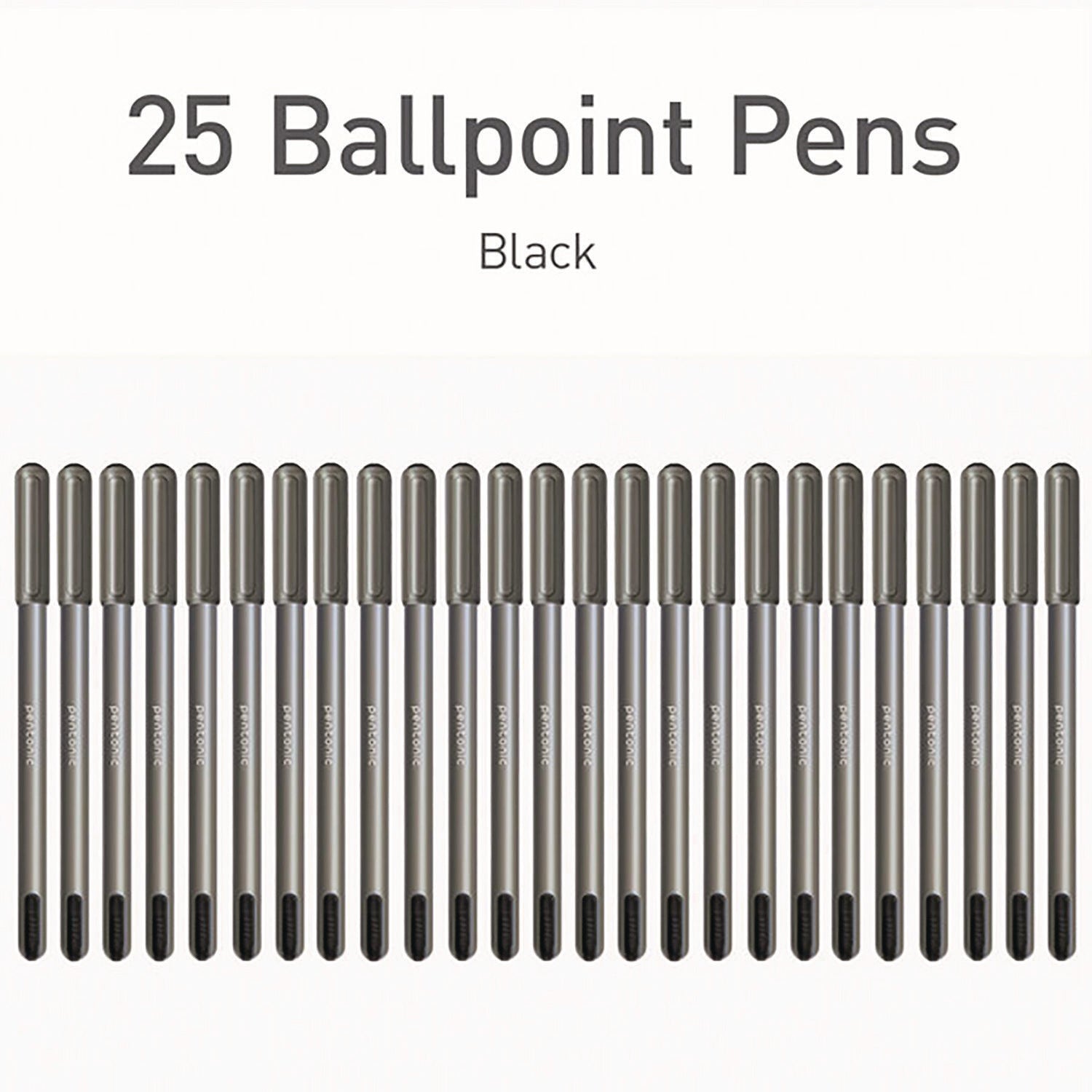 tops-pentonic-medium-point-ballpoint-pen-1-mm-black-ink-charcoal-barrel-25-pack-pnt12128_3