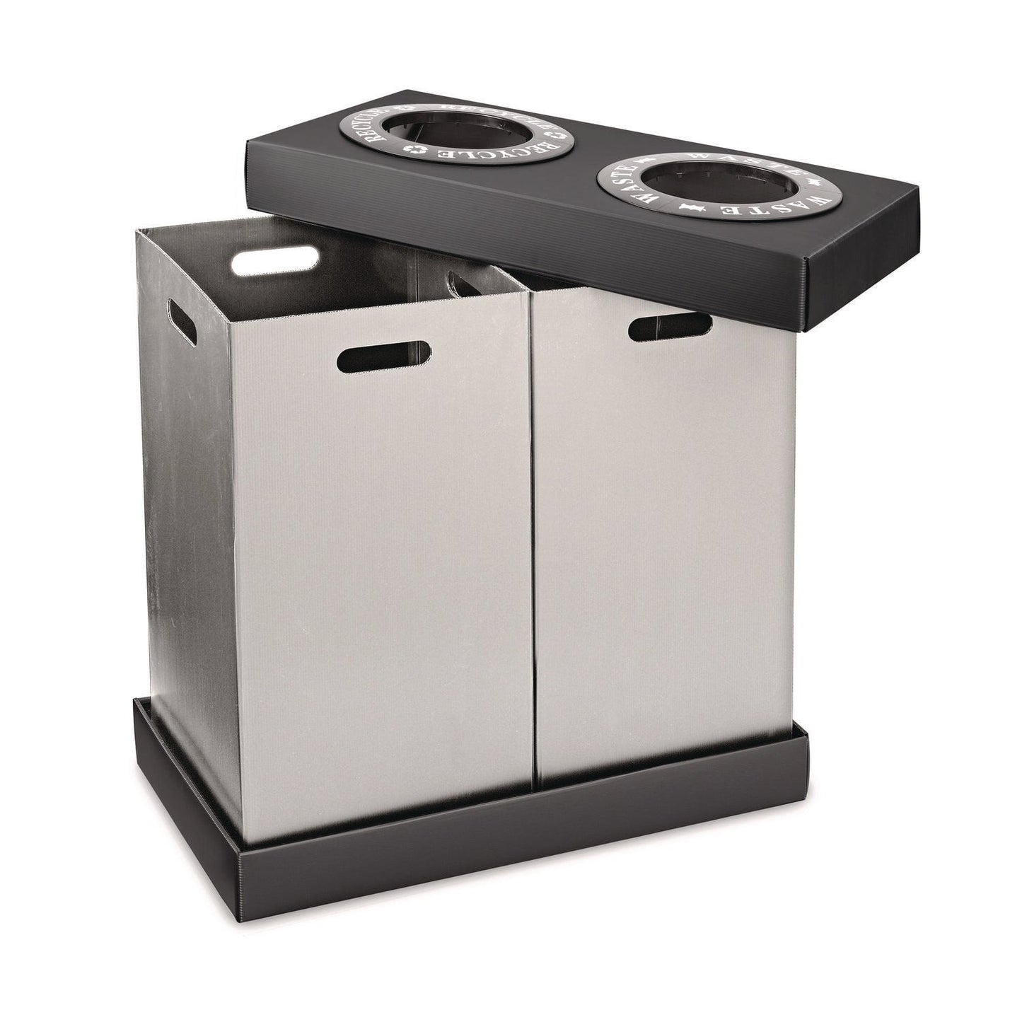 alpine-industries-28-gal-indoor-trash-can-and-recycling-bin-corrugated-polypropylene-gray-2-bin-alhalp47102blk_3