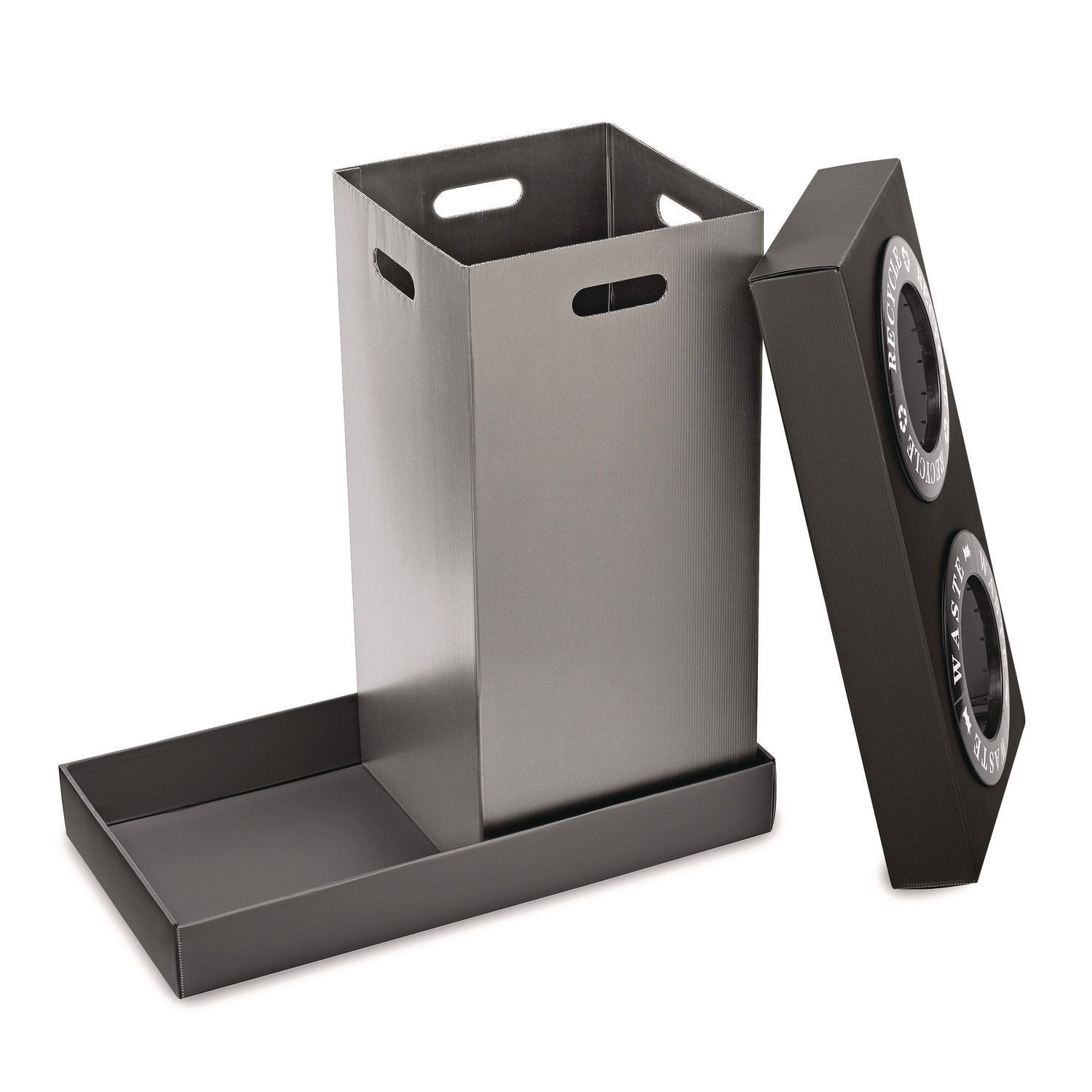 alpine-industries-28-gal-indoor-trash-can-and-recycling-bin-corrugated-polypropylene-gray-2-bin-alhalp47102blk_4