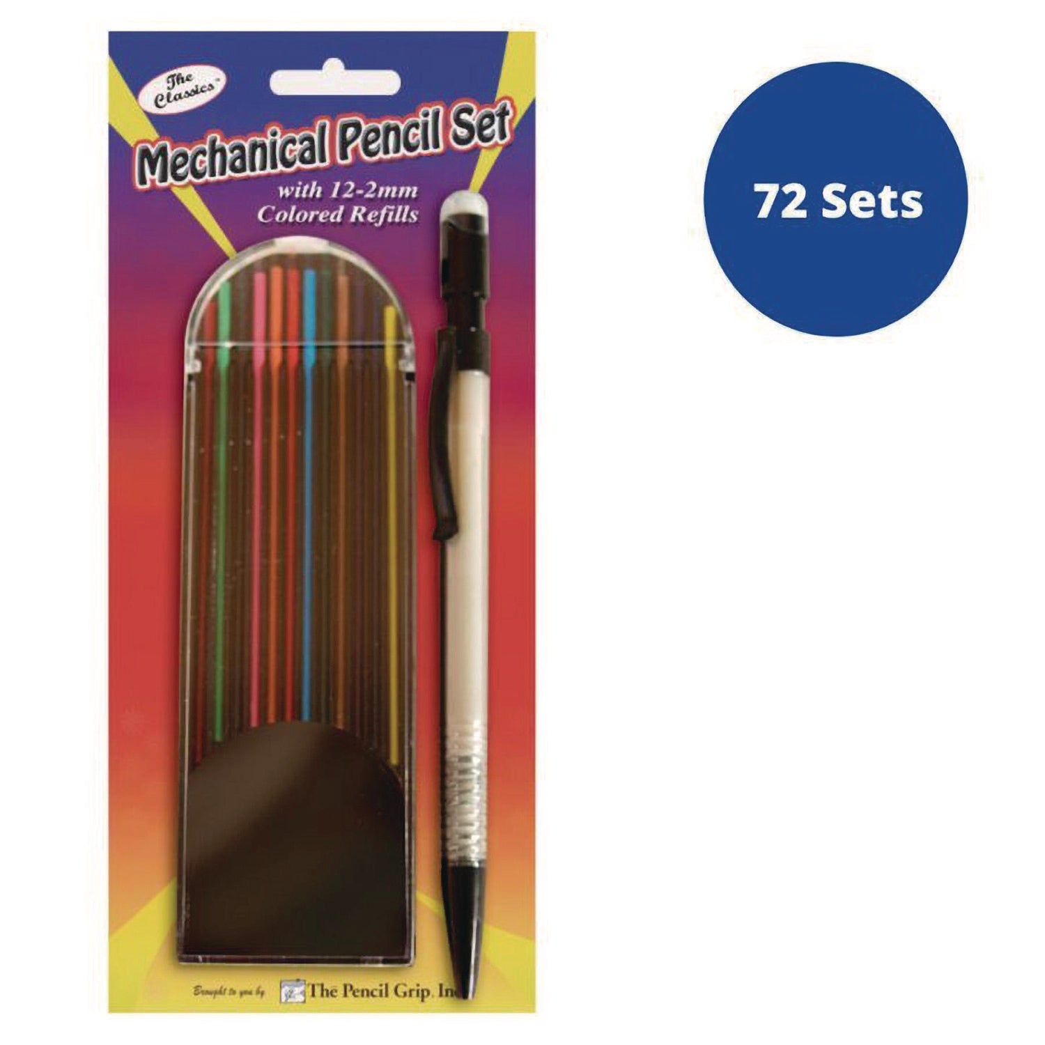 tpg-creations-mechanical-color-pencil-set-2-mm-12-assorted-lead-refills-gray-barrel-72-carton-tpg33072_6