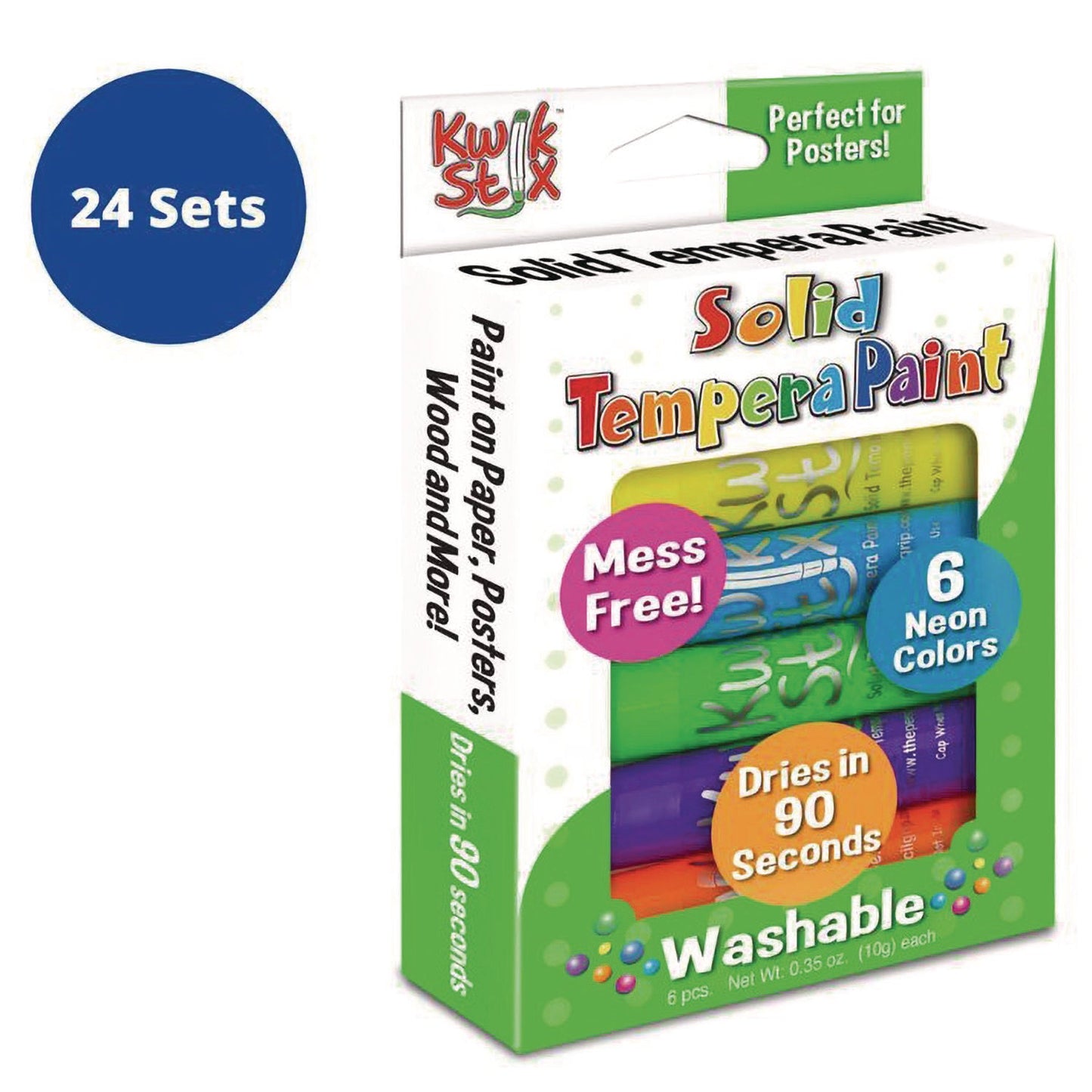 tpg-creations-kwik-stix-tempera-paint-set-6-assorted-neon-colors-6-set-24-sets-carton-tpg61024_6
