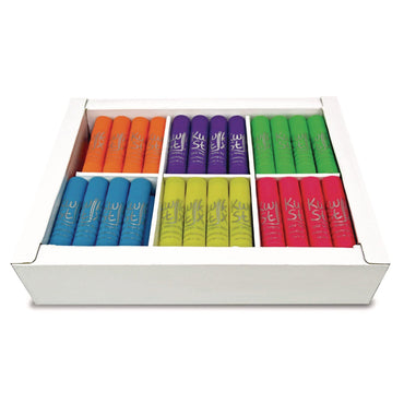 tpg-creations-kwik-stick-tempera-paint-3-5-assorted-neon-colors-72-pack-3-packs-carton-tpg62603_2