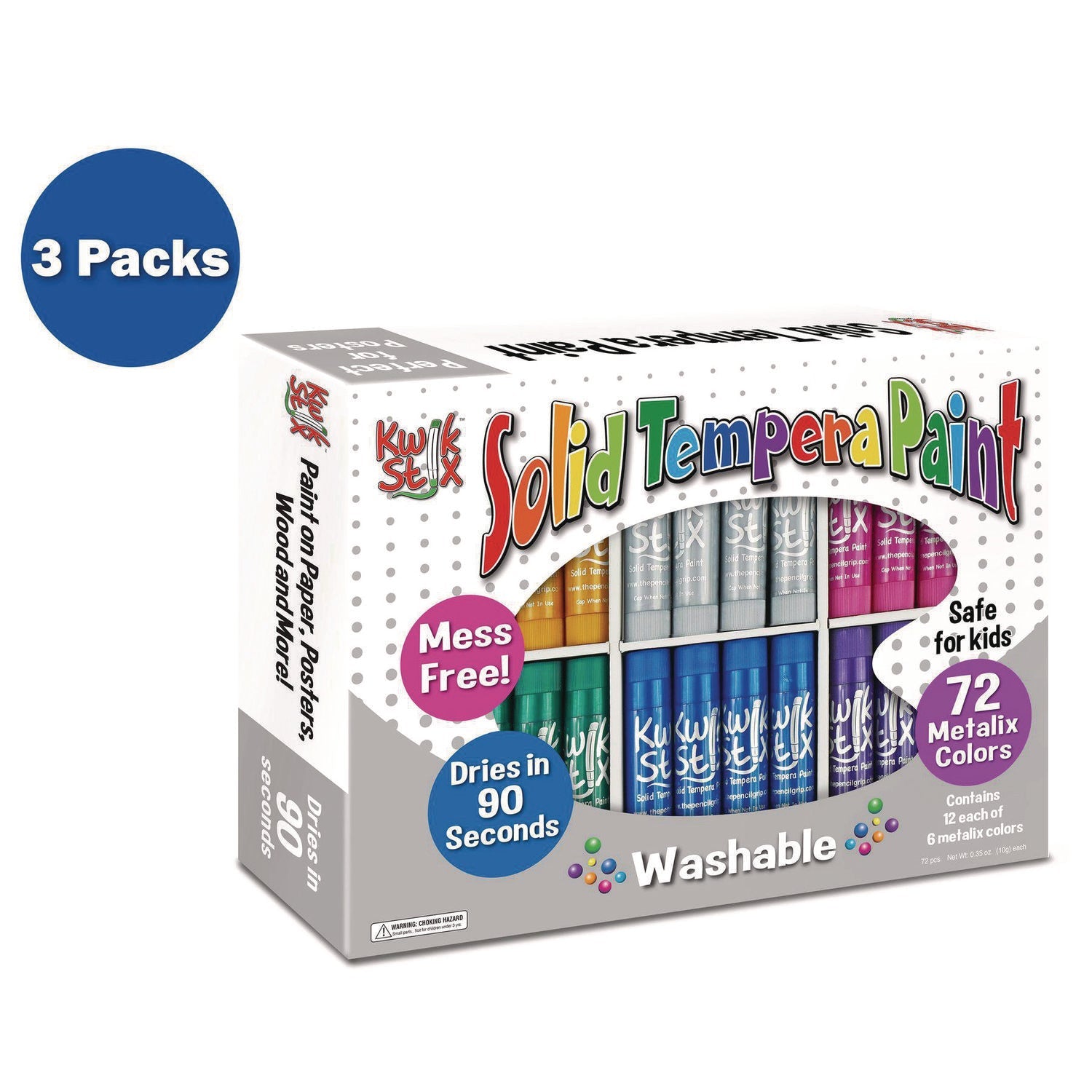 tpg-creations-kwik-stick-tempera-paint-3-5-assorted-metallic-colors-72-pack-3-packs-carton-tpg62903_5