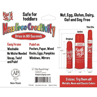 tpg-creations-kwik-stick-tempera-paint-6-assorted-metallic-colors-6-pack-12-packs-carton-tpg64712_2