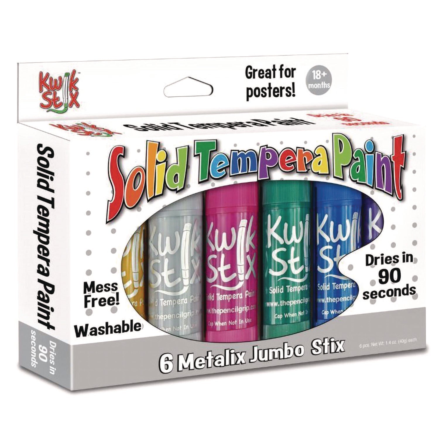 tpg-creations-kwik-stick-tempera-paint-6-assorted-metallic-colors-6-pack-12-packs-carton-tpg64712_8