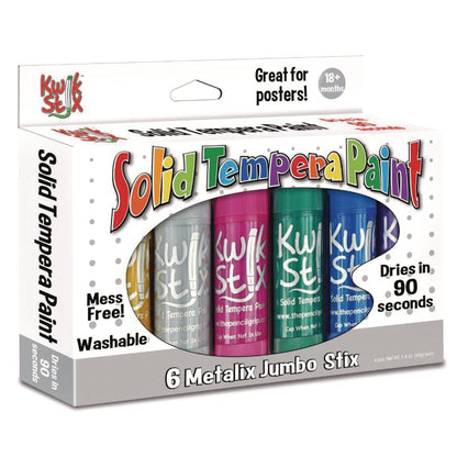 tpg-creations-kwik-stick-tempera-paint-6-assorted-metallic-colors-6-pack-12-packs-carton-tpg64712_8