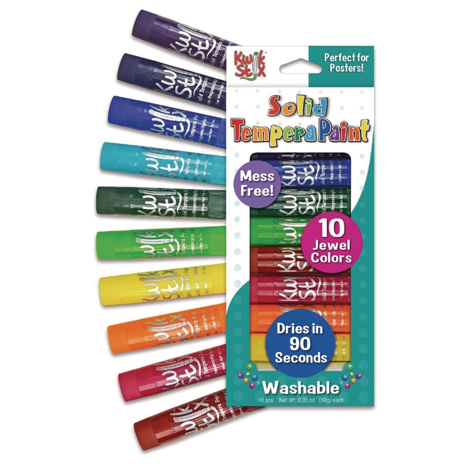 tpg-creations-kwik-stix-tempera-paint-set-10-assorted-jewel-tones-colors-10-pack-12-packs-carton-tpg67812_2