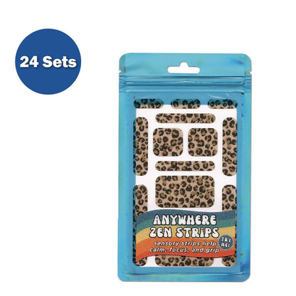 tpg-creations-anywhere-zen-strips-sandy-cheetah-print-assorted-colors-13-set-24-sets-carton-tpg88524_5