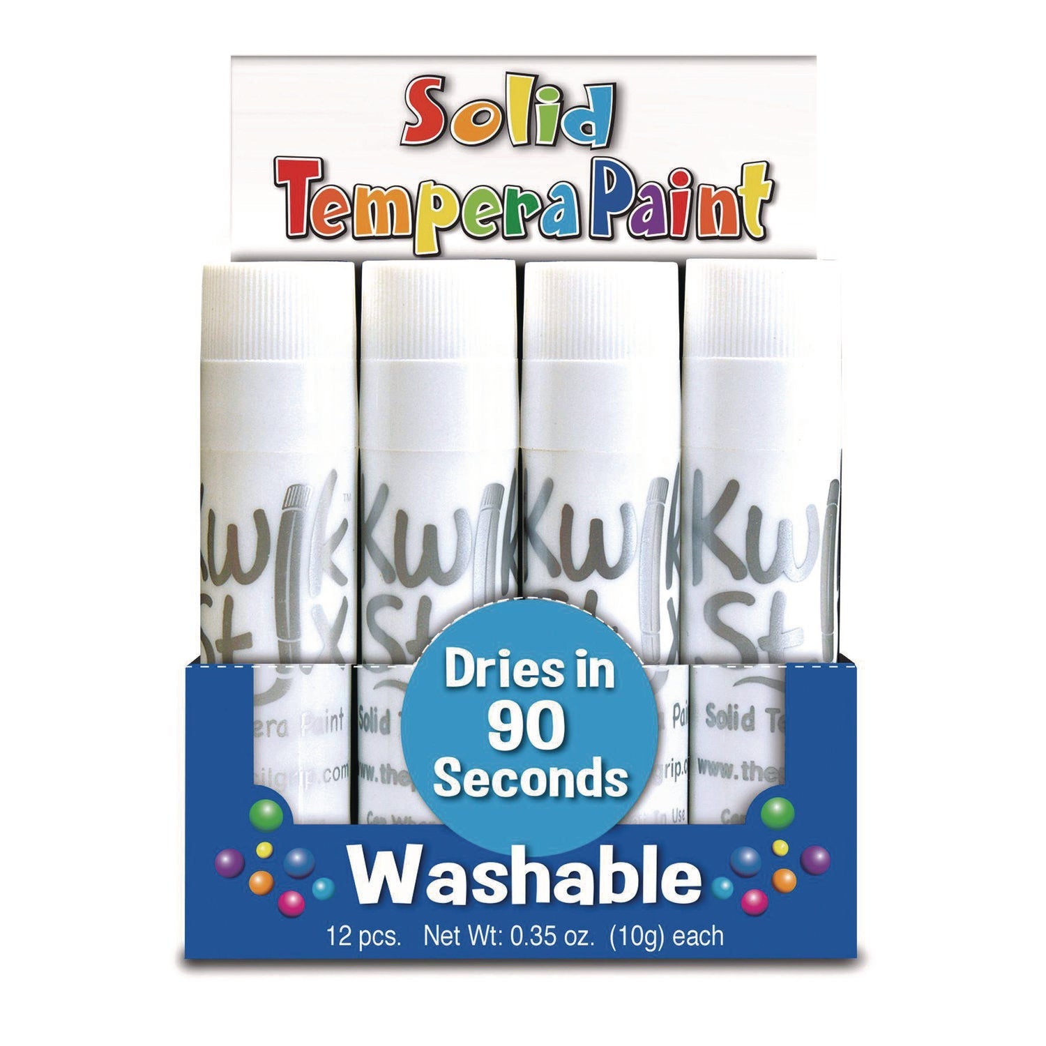 tpg-creations-kwik-stix-single-color-pack-0-7-x-3-5-white-12-pack-12-packs-carton-tpg6009012_3