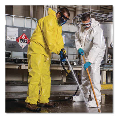 KleenGuard™ A70 Chemical Spray Protection Coveralls, Elastic Wrists, Ankles, Hood and Boots, 2X-Large, Yellow, 12/Carton (ANS00685)