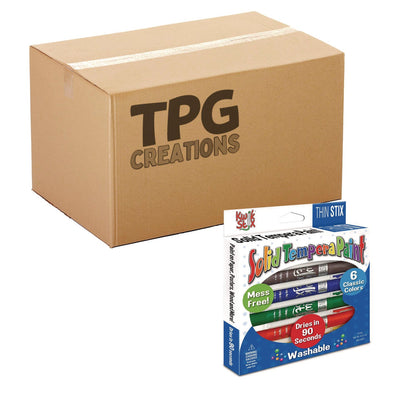 tpg-creations-thin-stix-tempera-paint-set-6-assorted-classic-colors-6-set-24-sets-carton-tpg60724_1