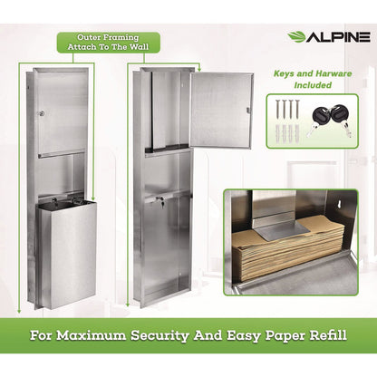 alpine-industries-stainless-steel-recessed-paper-towel-dispenser-with-waste-receptacle-56-x-4-x-17-alhalp492_8