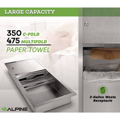 alpine-industries-recessed-commercial-paper-towel-dispenser-with-2-gal-waste-receptacle-28-x-4-3-x-14-stainless-steel-alhalp495_6