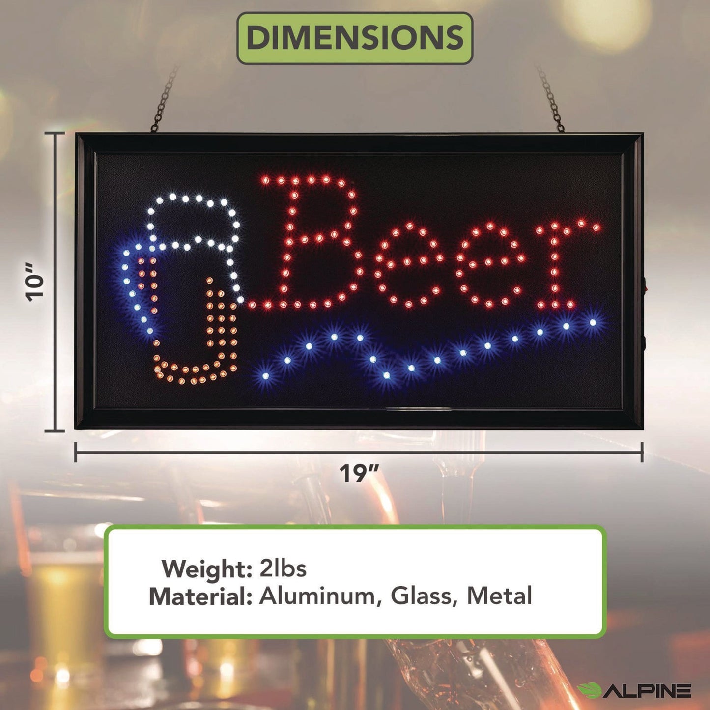 alpine-industries-led-rectangular-beer-sign-19-x-10-black-frame-blue-green-orange-red-white-graphics-alhalp49714_2