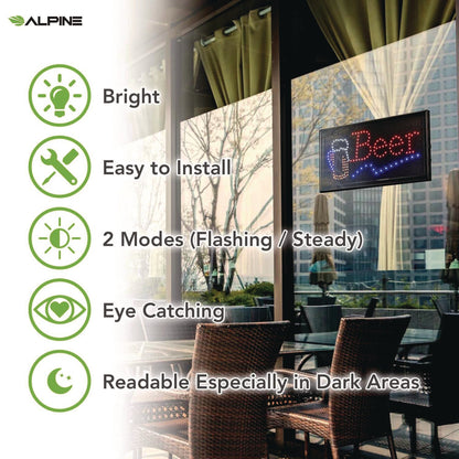 alpine-industries-led-rectangular-beer-sign-19-x-10-black-frame-blue-green-orange-red-white-graphics-alhalp49714_5
