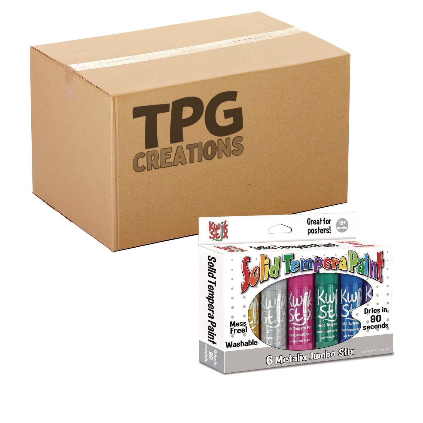 tpg-creations-kwik-stick-tempera-paint-6-assorted-metallic-colors-6-pack-12-packs-carton-tpg64712_1