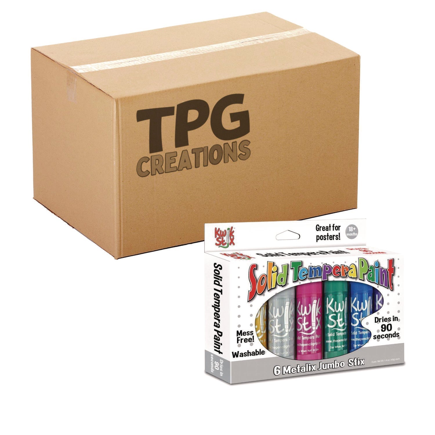 tpg-creations-kwik-stick-tempera-paint-6-assorted-metallic-colors-6-pack-12-packs-carton-tpg64712_1