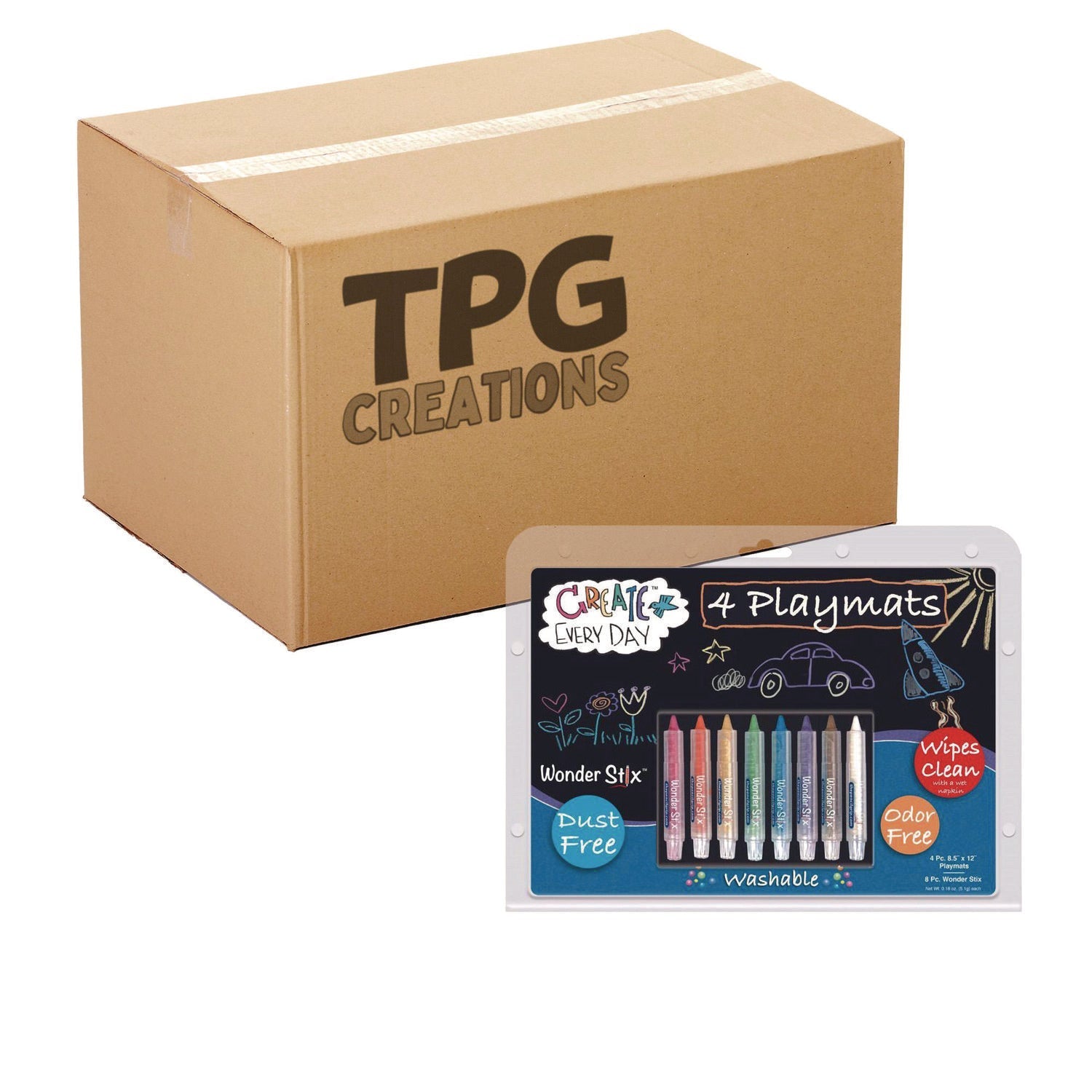 tpg-creations-wonder-stix-playmat-kit-8-assorted-pastel-wonderstix-and-4-playmats-pack-12-packs-carton-tpg64812_1