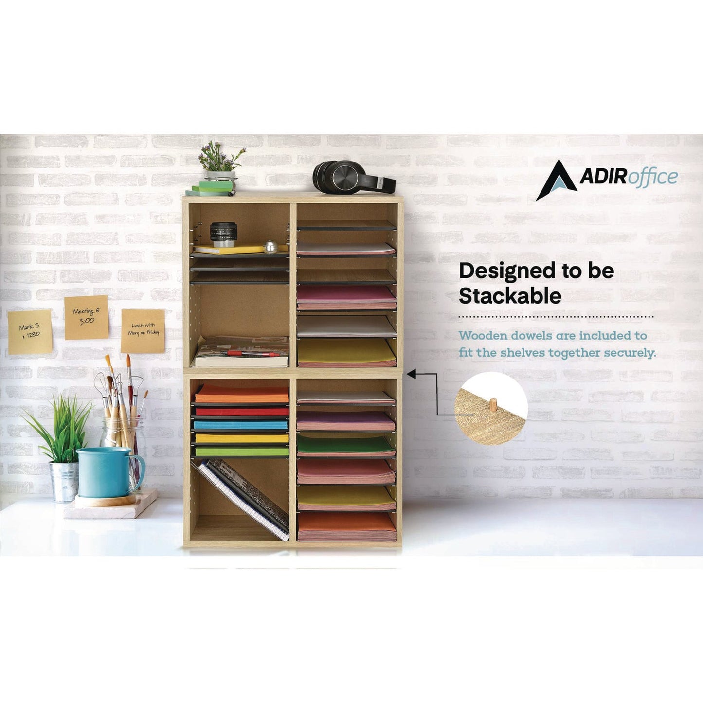 adiroffice-wood-adjustable-12-compartment-literature-organizer-12-sections-letter-size-20-x-11-8-x-16-3-medium-oak-alhi50012meo_6