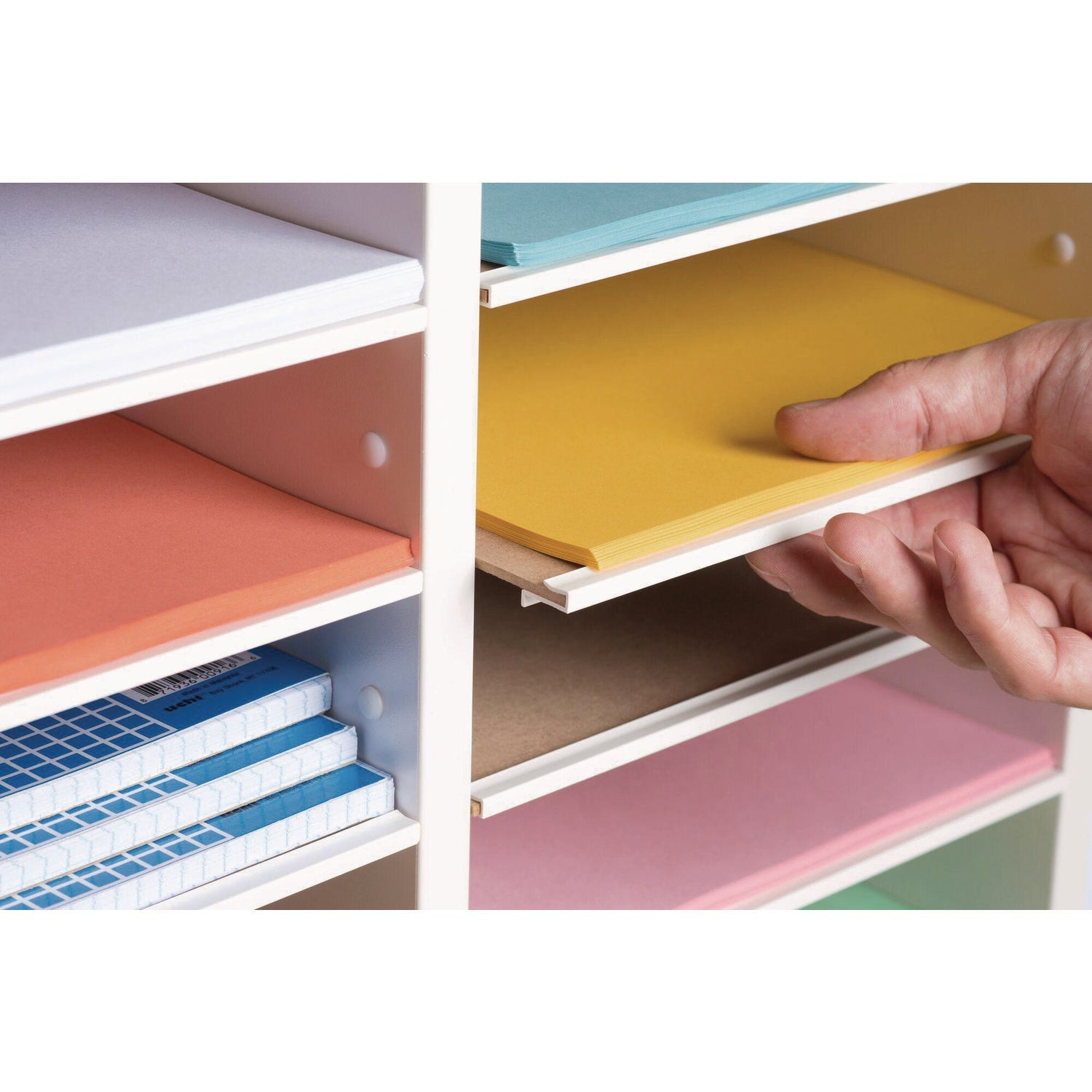 adiroffice-wood-adjustable-12-compartment-literature-organizer-12-sections-letter-size-20-x-11-8-x-16-3-white-alhi50012whi_9