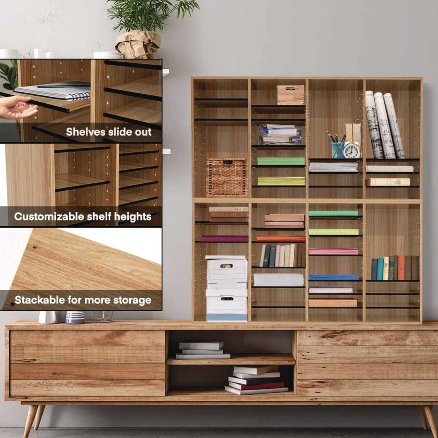 adiroffice-wood-adjustable-36-compartment-literature-organizer-36-sections-letter-size-39-3-x-11-8-x-23-9-medium-oak-alhi50036meo_3