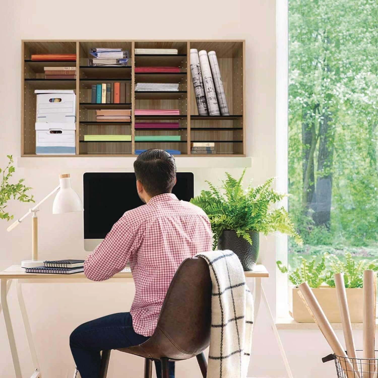 adiroffice-wood-adjustable-36-compartment-literature-organizer-36-sections-letter-size-39-3-x-11-8-x-23-9-medium-oak-alhi50036meo_7