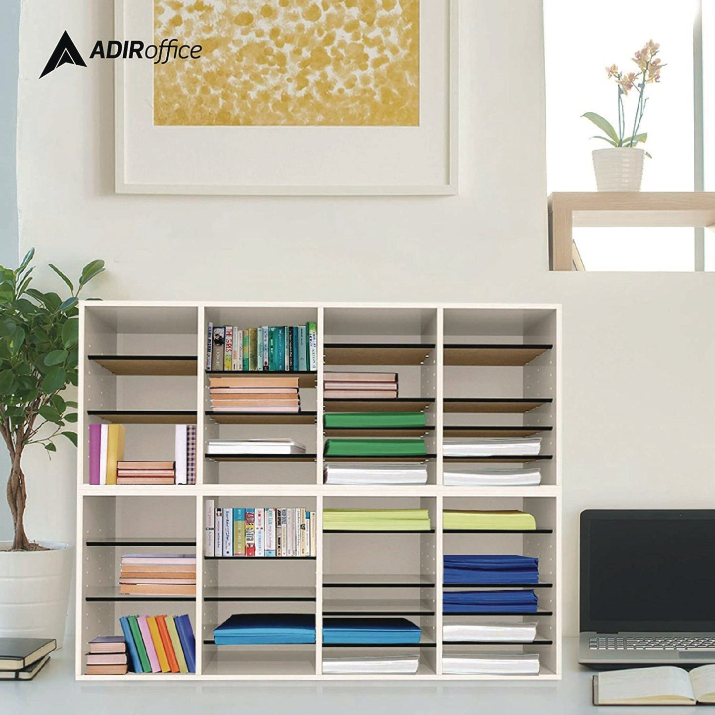 adiroffice-wood-adjustable-24-compartment-literature-organizer-24-sections-letter-size-39-3-x-11-8-x-16-3-white-alhi50024whi_4