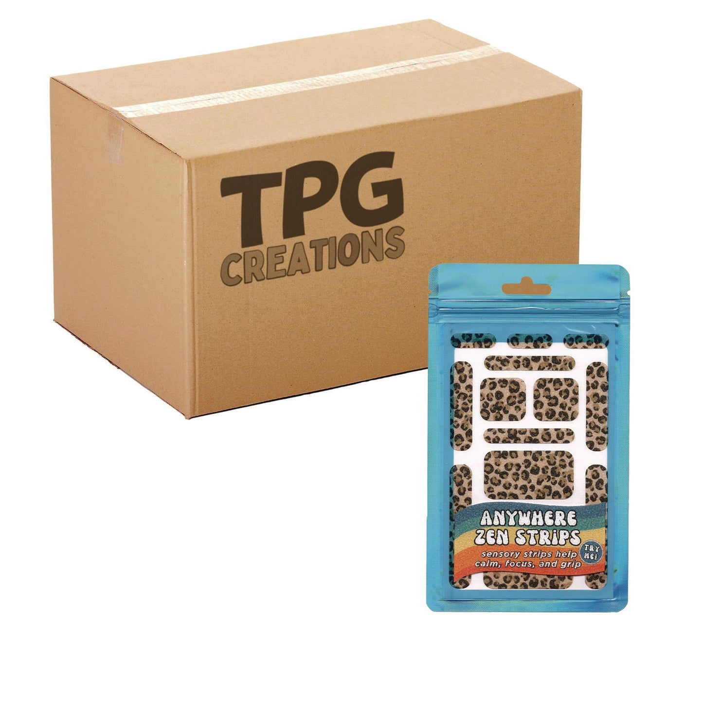 tpg-creations-anywhere-zen-strips-sandy-cheetah-print-assorted-colors-13-set-24-sets-carton-tpg88524_1