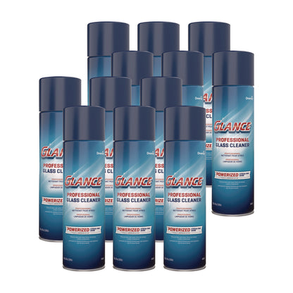 Diversey™ Glance Powerized Glass and Surface Cleaner, Ammonia Scent, 19 oz Aerosol Spray, 12/Carton (DVO101109731)