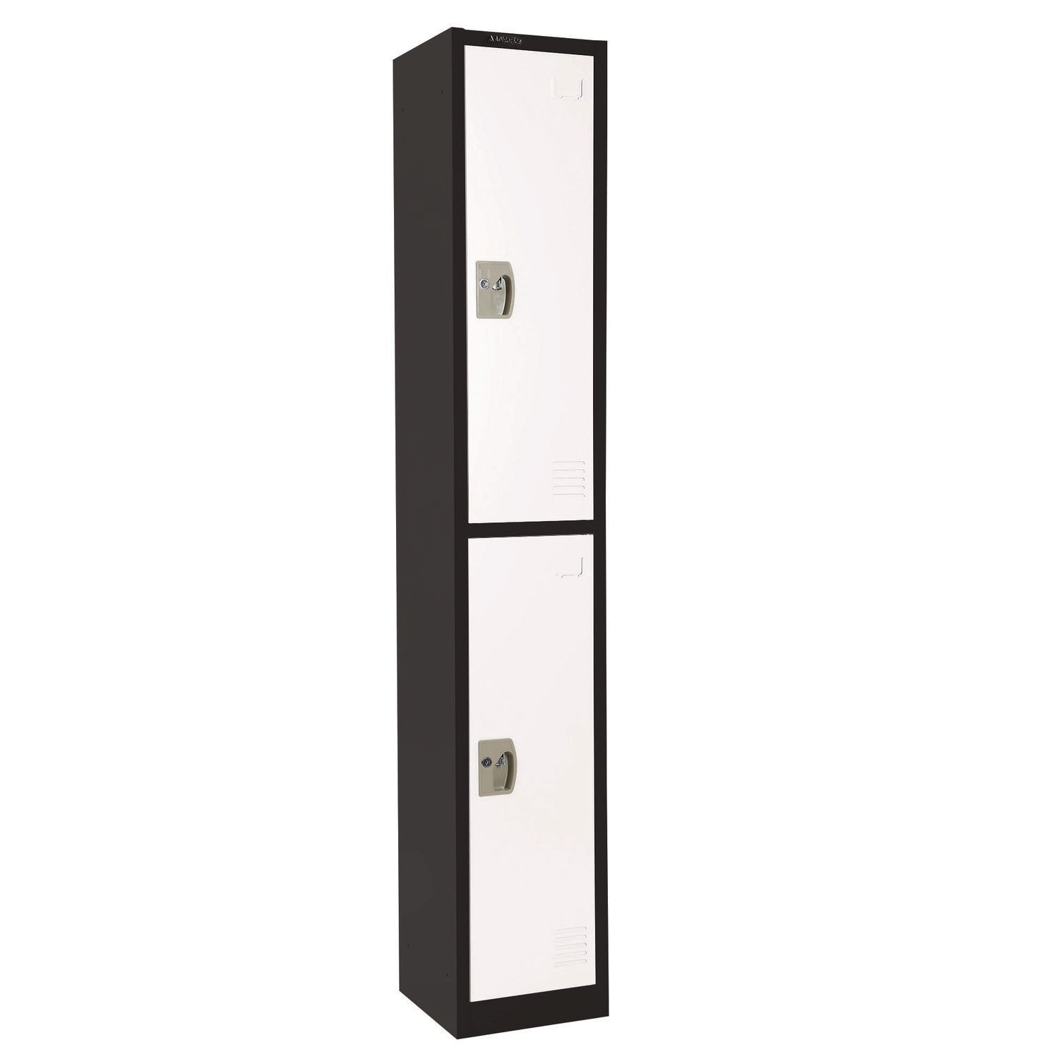 adiroffice-steel-storage-locker-2-compartment-12-x-12-x-72-black-body-white-doors-alhi629202bw_5