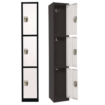 adiroffice-steel-storage-locker-3-compartment-12-x-12-x-72-black-body-white-doors-alhi629203bw_2